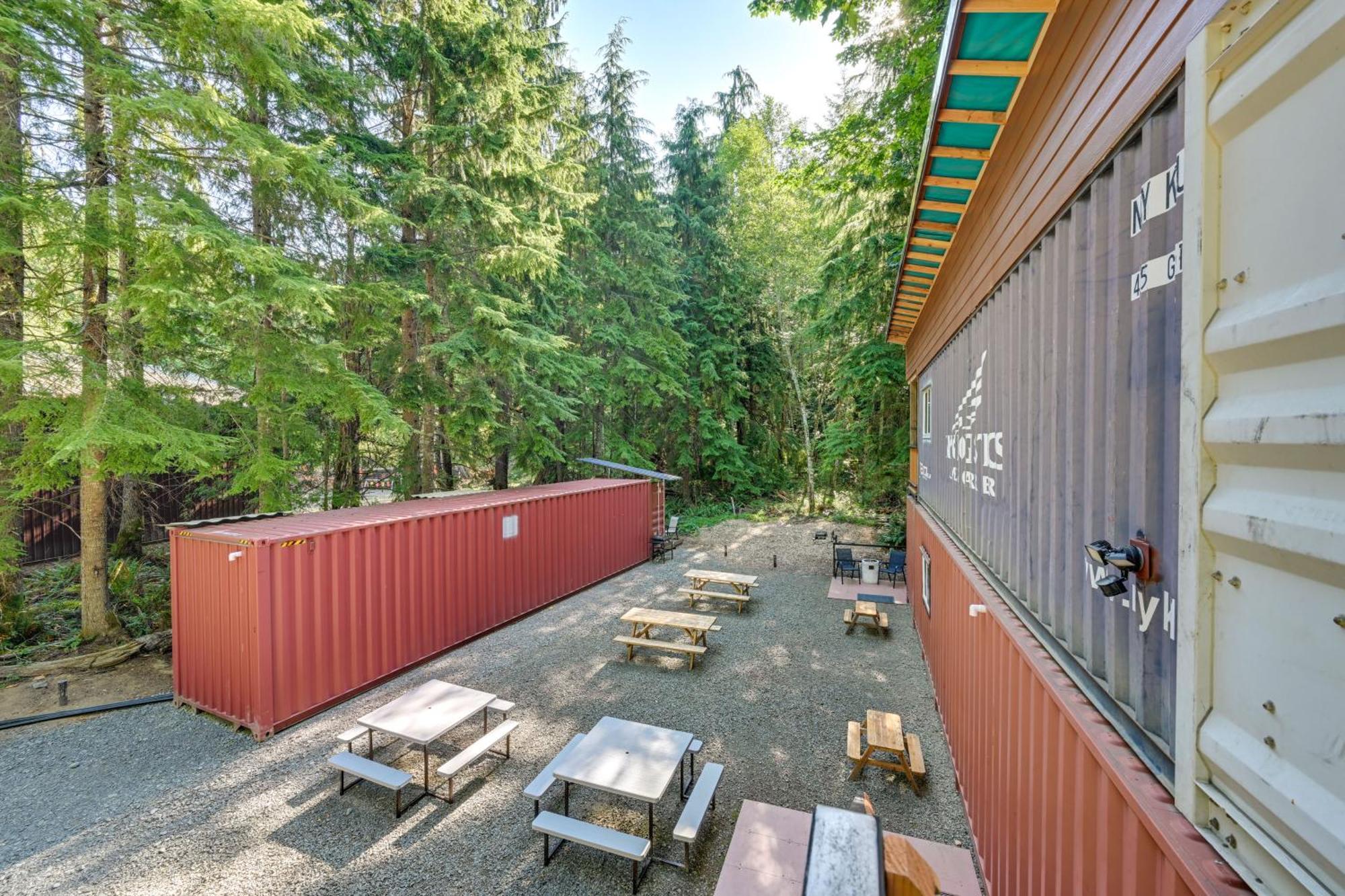 Unique Container Studio With Deck And Fire Pit! Buckley Exterior photo