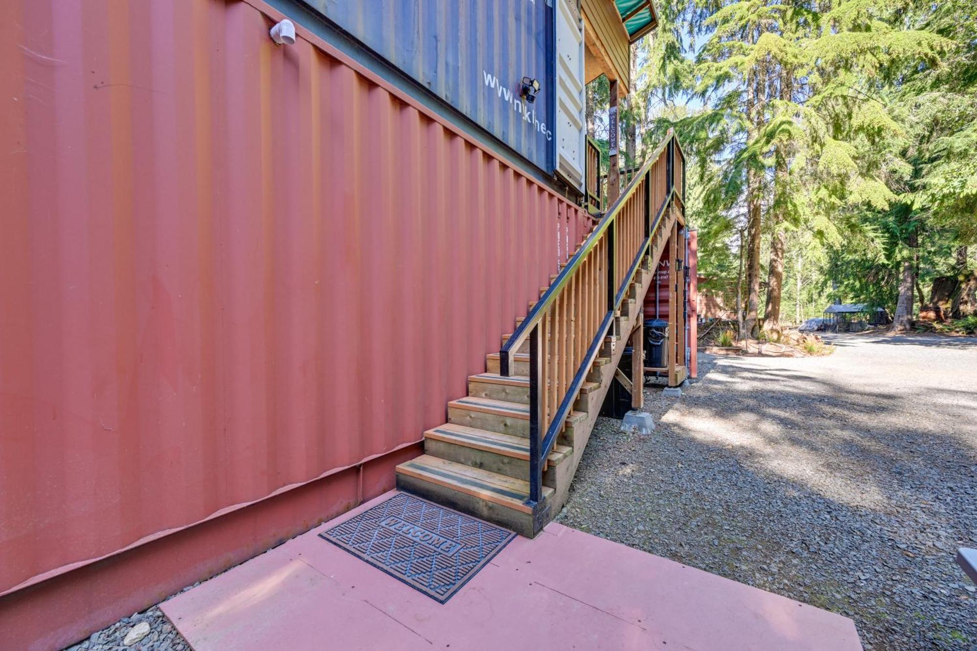 Unique Container Studio With Deck And Fire Pit! Buckley Exterior photo