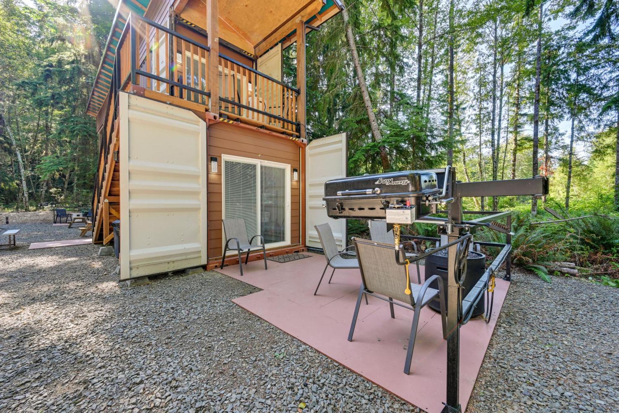 Unique Container Studio With Deck And Fire Pit! Buckley Exterior photo